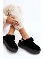 Skórzane Zamszowe Kapcie Damskie Na Platformie Z Futerkiem Czarne Sophienne Skórzane Zamszowe Kapcie Damskie Na Platformie Z Futerkiem Czarne Sophienne