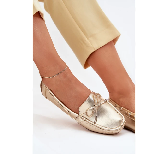 Dámské eko kůže mokasíny zlaté model 21701567 - Boto
