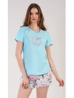 Dámské pyžamo šortky model 18519674 - Vienetta Dámské pyžamo šortky model 18519674 - Vienetta