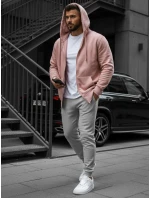 Pánská mikina s kapucí růžová Dstreet model 21962660 - FashionStreet Pánská mikina s kapucí růžová Dstreet model 21962660 - FashionStreet