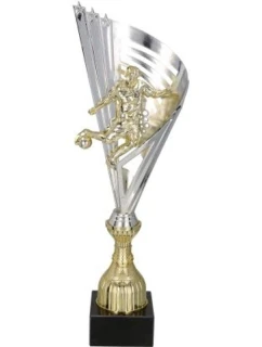 Strieborno-zlatý plastový pohár T-M 7149B