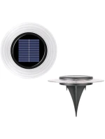 SOLÁRNE DISKOVÉ SVETLO 28 LED PRE MONTÁŽ NA ZEM ALEBO NA STENU