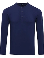 PR 218 Pánské tričko s dl. rukávy indigo model 22476472 - Premier PR 218 Pánské tričko s dl. rukávy indigo model 22476472 - Premier