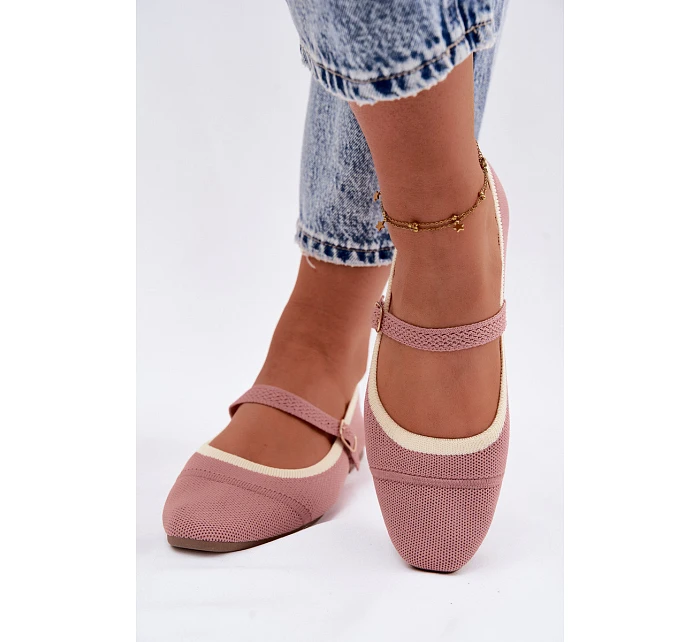 Ploché baleríny Zelisa Růžové