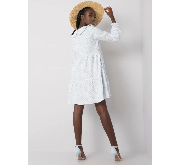 Šaty 123 SK 187576.40P biela a modrá