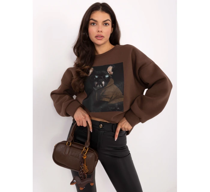 Mikina MI BL 4216 1.82 hnedá Mikina MI BL 4216 1.82 hnedá