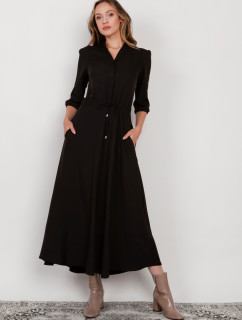 Lanti Šaty s dlhým rukávom SUK205 Black