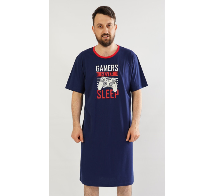 Pánska nočná košeľa s krátkym rukávom Game