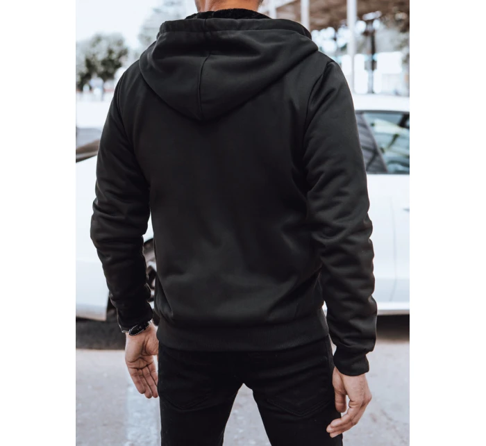 Pánská zateplená mikina na zip černá Dstreet model 21970387 - FashionStreet