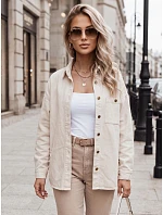 Dámská džínová bunda light beige Dstreet model 21976650 - FashionStreet Dámská džínová bunda light beige Dstreet model 21976650 - FashionStreet