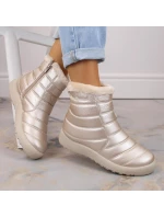 W béžové nepromokavé lakované sněhule model 20618264 - NEWS W béžové nepromokavé lakované sněhule model 20618264 - NEWS