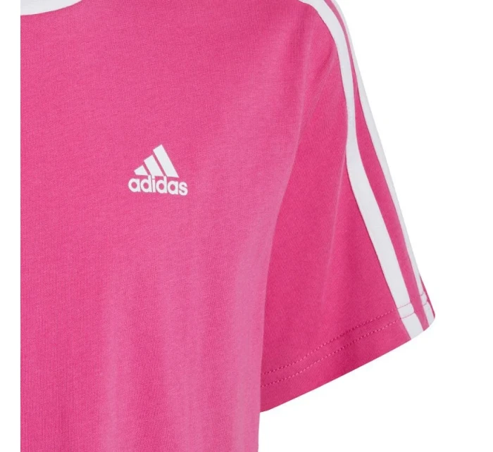 Essentials 3Stripes Cotton Loose Fit Boyfriend Tee Jr model 19654193 - ADIDAS