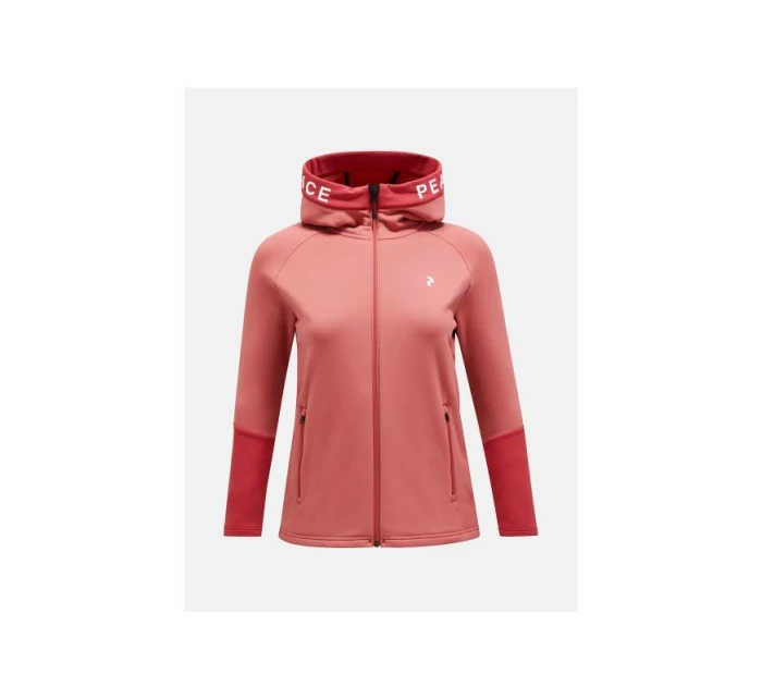 Bluza Peak Performance W Rider Zip Hood różowy
