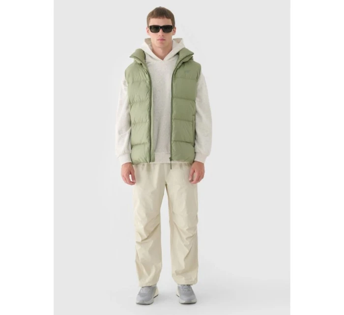 Pánska páperová košeľa bez rukávov s prírodnou výplňou 4F 4FWAW24TVJAM148-43S