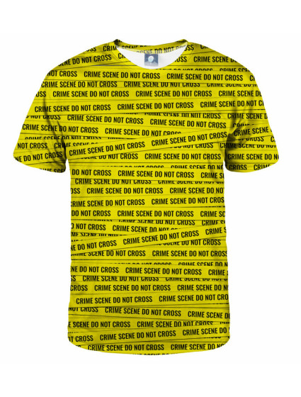 Aloha From Deer Crime Scene T-Shirt TSH AFD730 Žltá farba