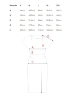 Ceruzkové šaty s bočným rozparkom S398 sky blue - Stylove