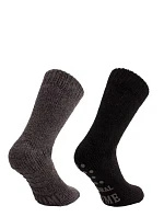 Pánske domáce ponožky 21460 sivé - WiK