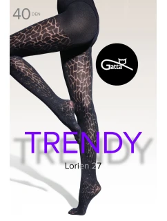 LORIEN - 27 Vzorované pančuchy
