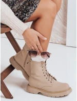 Dámské khaki boty model 21971391 - Dstreet Dámské khaki boty model 21971391 - Dstreet