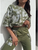 Dámský khaki set Dstreet model 21977117 - FashionStreet Dámský khaki set Dstreet model 21977117 - FashionStreet