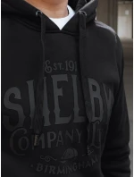 Pánská zateplená mikina s kapucí černá Dstreet model 21992999 - FashionStreet