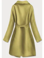 Minimalistický dámsky kabát v olivovej farbe (747ART) Minimalistický dámsky kabát v olivovej farbe (747ART)