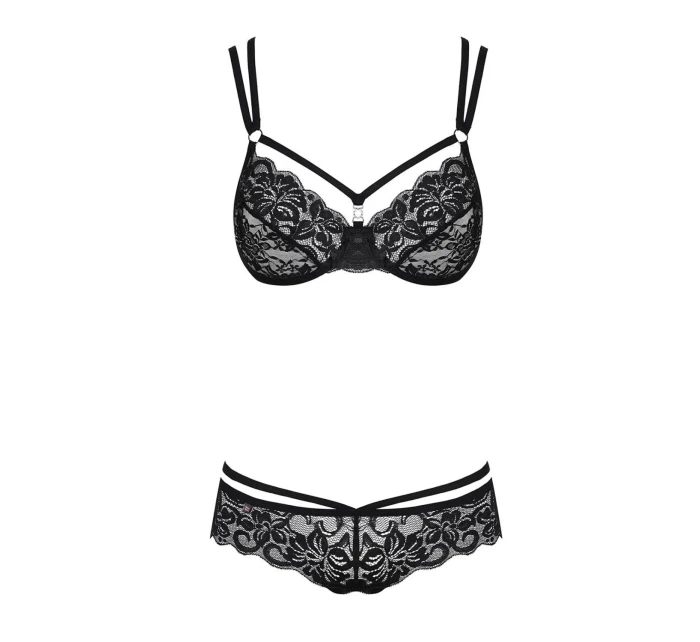 Dámsky erotický set 860-SET čierny - OBSESSIVE