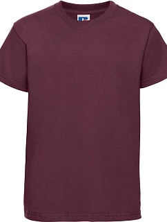 Russell Athletic 180B Detské tričko z hrubej bavlny „Authentic“ 10.180B bordová
