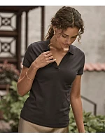 TJ Dámské luxusní piqué polo s výstřihem do V 18. black model 22497444 - Tee Jays TJ Dámské luxusní piqué polo s výstřihem do V 18. black model 22497444 - Tee Jays