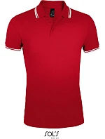 SOL'S Pasadena Men Pánské piqué polo model 22521856 red/white SOL'S Pasadena Men Pánské piqué polo model 22521856 red/white