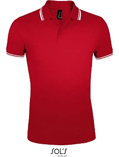 SOL'S Pasadena Men Pánské piqué polo model 22521856 red/white