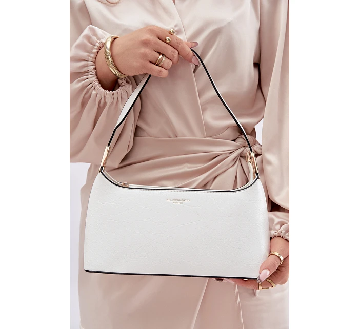 Kožená taška Bílá Tielle