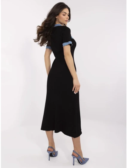 Šaty NM SK model 21003912 černé - FPrice Šaty NM SK model 21003912 černé - FPrice