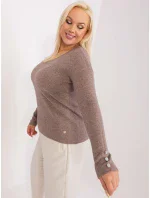 Sweter PM SW model 19319061 ciemny bezowy - FPrice