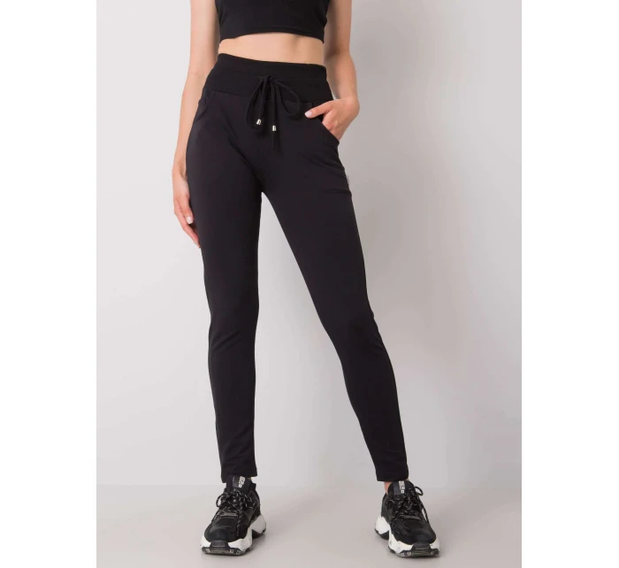 Spodnie dresowe RV DR model 20540947 czarny - FPrice Spodnie dresowe RV DR model 20540947 czarny - FPrice