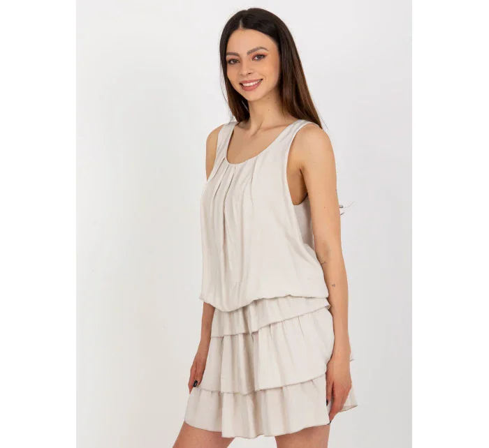 Sukienka TW SK BI model 18630099 jasny beżowy - FPrice