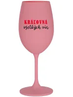 KRÁĽOVNÁ VŠETKÝCH VÍN - ružový pohár na víno 350 ml