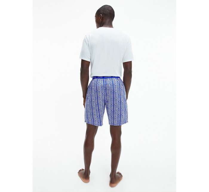 Pánske krátke pyžamo 000NM2128E - W17 - Modrá - Calvin Klein