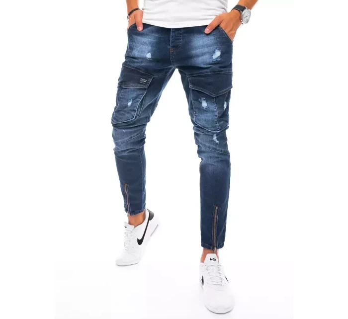 Pánské bojové džínové kalhoty tmavě modré Dstreet model 21963305 - FashionStreet