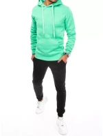 Pánská mátová a černá tepláková souprava Dstreet model 21967148 - FashionStreet