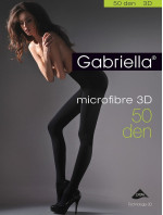 Dámske 3D pančuchové nohavice Gabriella 120 z mikrovlákna 50 den 5XL