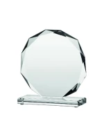 Sklenená trofej s matným podstavcom