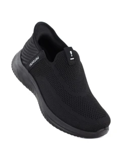 Dámska športová obuv slip on black Potocki BK01312