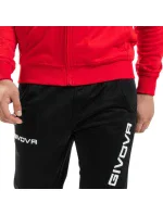 Tuta tepláková souprava One M červená/černá model 18393823 - Givova Tuta tepláková souprava One M červená/černá model 18393823 - Givova