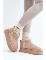 Sněhule na platformě s vzorem béžové model 21645932 - Boto