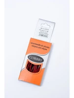 Corbby Czerwone Woskowane Cienkie Sznurowadła