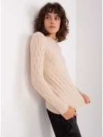 Sweter AT SW  jasny beżowy model 21888811 - FPrice