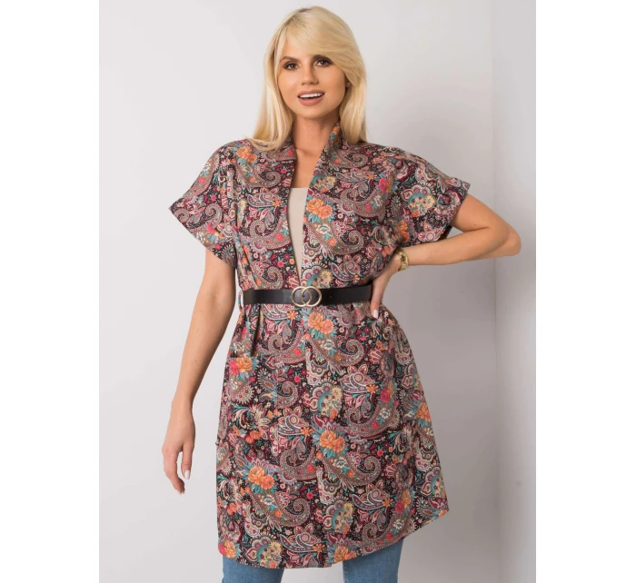 Dámsky prehoz DHJ PL 6025A.24X čierny a červený