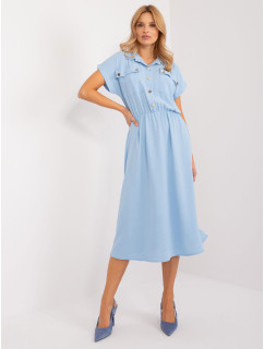 Sukienka DHJ SK 19002.28 jasny niebieski