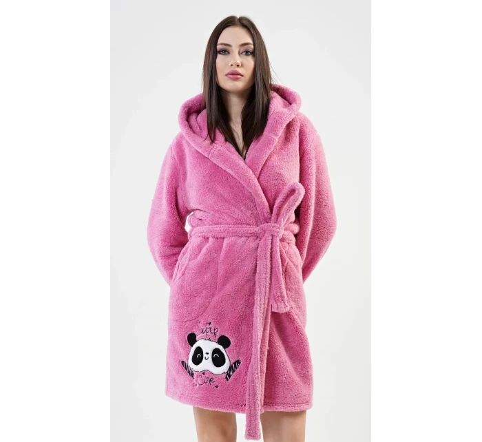 Dámský župan krátký s kapucí Panda Dámský župan krátký s kapucí Panda